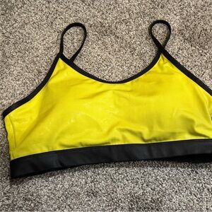 ZYIA Yellow and Black Sports Bra